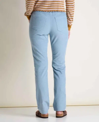 Toad And Co Coaster Cord Slim Pant In Blue