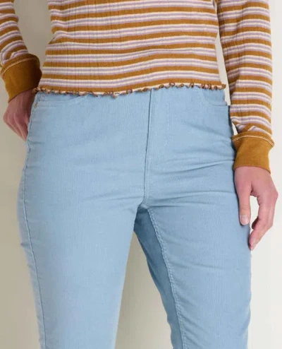 Toad And Co Coaster Cord Slim Pant In Blue