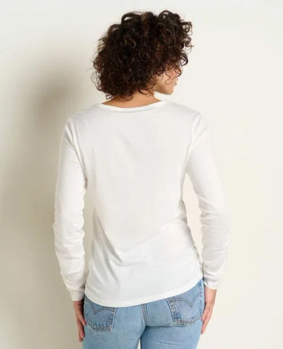 Toad And Co Rose Long Sleeve Tee - Plus In Egret In White