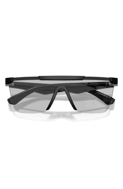 Burberry 141mm Rectangular Shield Sunglasses In Gray