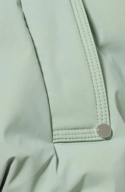 Moose Knuckles Tegan Water Repellent Layered Down Bomber Jacket In Green