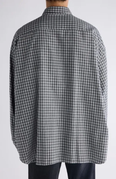Acne Studios Checked Button-up Shirt In Black