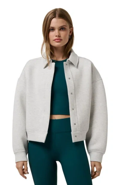 Travismathew Cloudscape Button-up Jacket In Gray