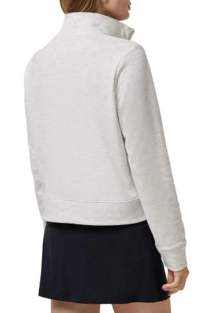Travismathew Cloud Half Zip Pullover In Gray