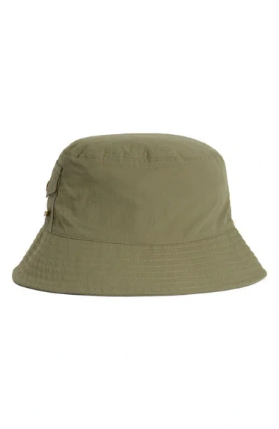 Barbour Tracker Showerproof Bucket Hat In Red