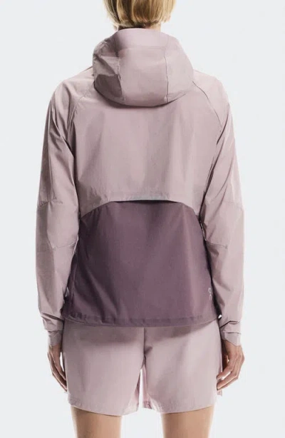 On Core Hooded Packable Running Jacket In Brown