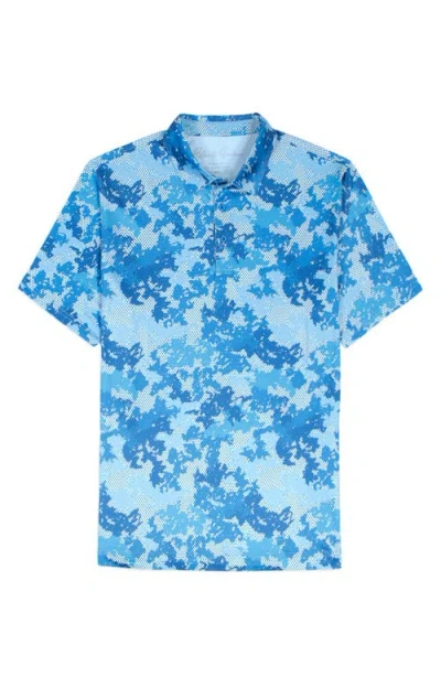 Robert Graham Parkston Ice Camo Polo Shirt In Blue