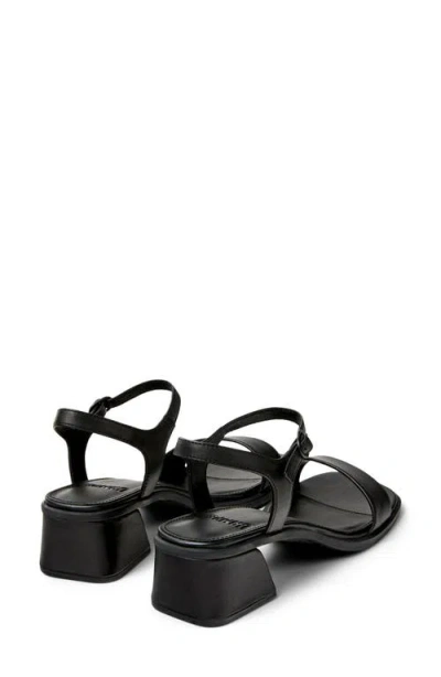 Camper Kora Ankle Strap Sandal In Black