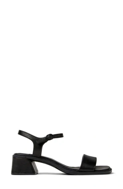 Camper Kora Ankle Strap Sandal In Black