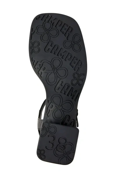Camper Kora Ankle Strap Sandal In Black