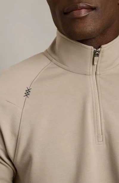 Rhone Dreamstate Quarter Zip Pullover In Brown