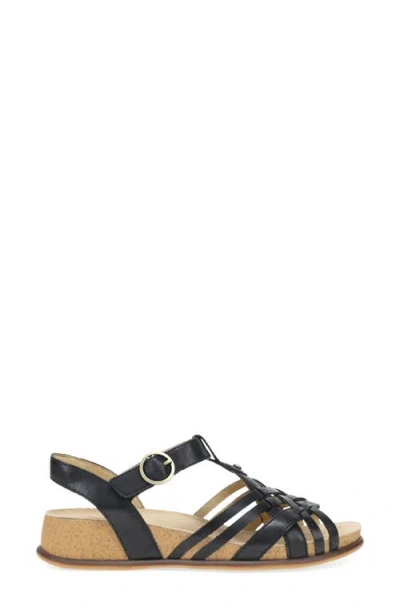Dansko Christa Slingback Platform Wedge Sandal In Multi