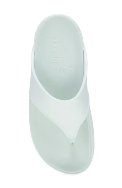 Dansko Devyn Platform Flip Flop In Blue