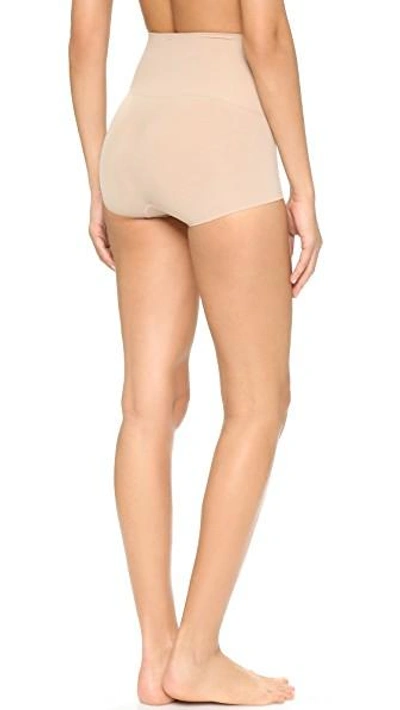 Shop Spanx Power Boy Shorts In Light Nude