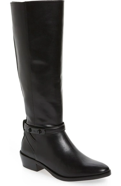 Shop Coach 'caroline' Tall Boot (women) In Black Leather
