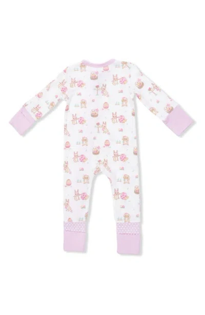 Angel Dear Easter Egg Hunt Convertible Romper In White