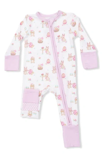 Angel Dear Easter Egg Hunt Convertible Romper In White