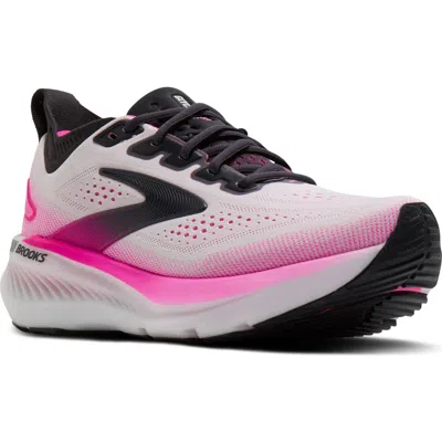 Brooks Glycerin Gts 23 White Pink Ss26 Women Shoes In Multi