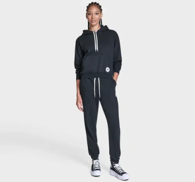 Converse Chuck Taylor Patch Classic Pullover Hoodie In Black