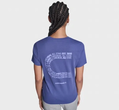 Converse C Type T-shirt In Blue