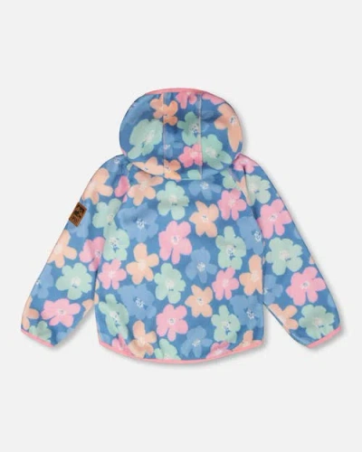 Deux Par Deux Softshell Flower Jacket In Multi
