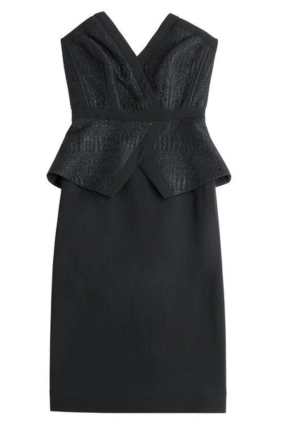 Tamara Mellon Crepe Cocktail Dress In Black