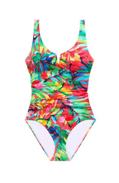 Shapesolver Monroe Underwire One-piece Swimsuit In Multi