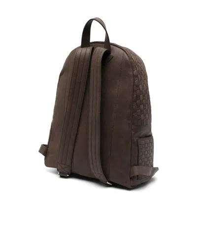 Orciani Zipper Backpack In Brown