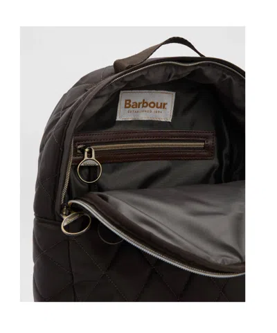 Barbour Quilted Backpack In Green