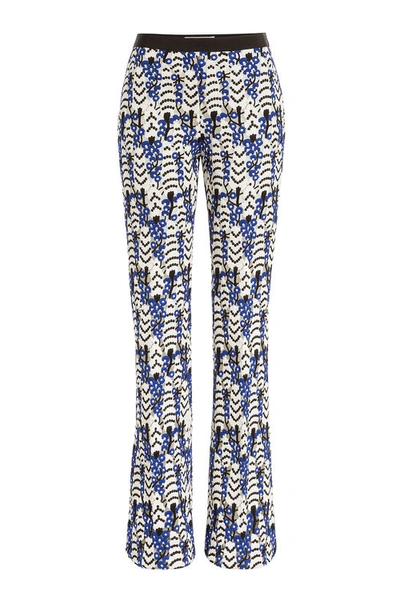 Giambattista Valli Flared Embroidered Pants In Blue
