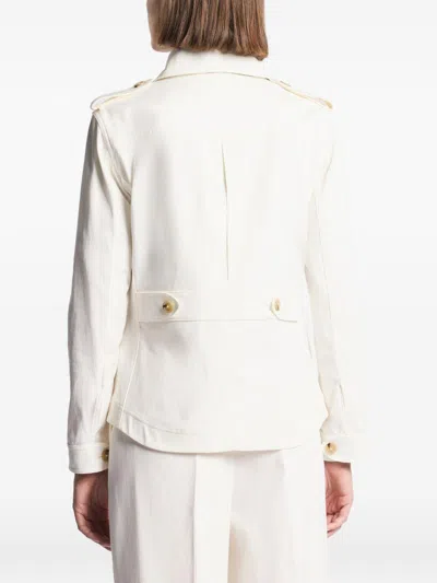 Fay Shirt Jacket Con Gancio Shirt Jacket In White