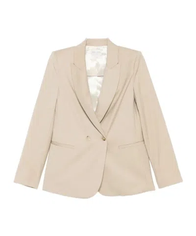 Forte Forte Double-breasted Jacket In Brown