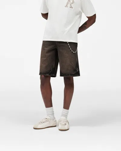 Represent Denim Short In Brown