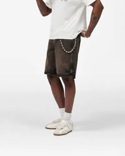 Represent Denim Short In Brown