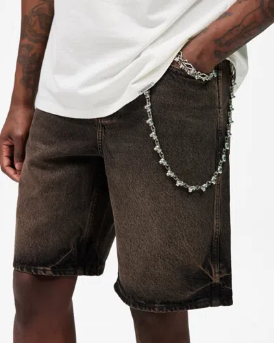 Represent Denim Short In Brown
