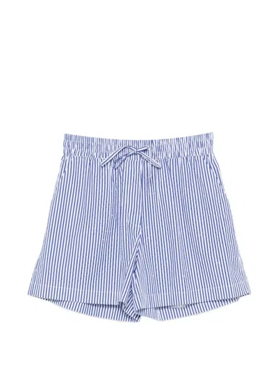 P.a.r.o.s.h Cotton Shorts Elastic Waistband Vertical Stripes In Multi