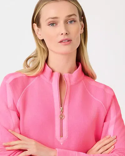 Lilly Pulitzer Ashlee Half-zip Pullover In Pink