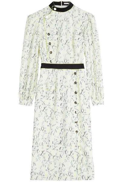 Olympia Le-tan Bootham Printed Dress In Multicolored