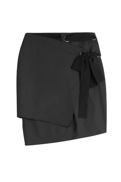 Damir Doma Wool Wrap Skirt In Black