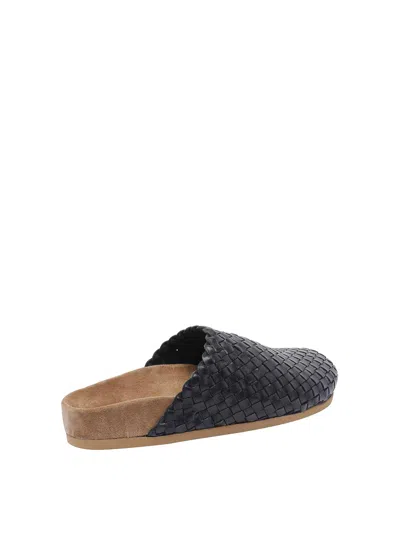 Dragon Diffusion Leather Mules In Black