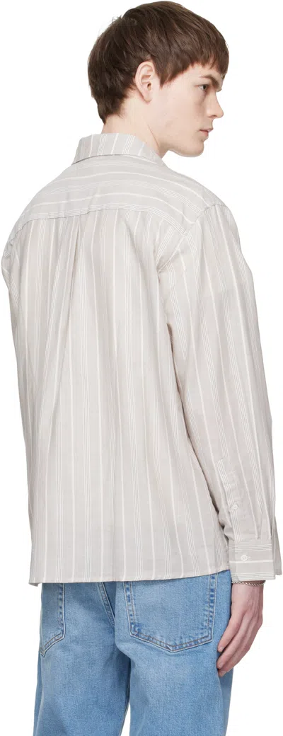 Jeanerica Taupe Byron Shirt In Brown