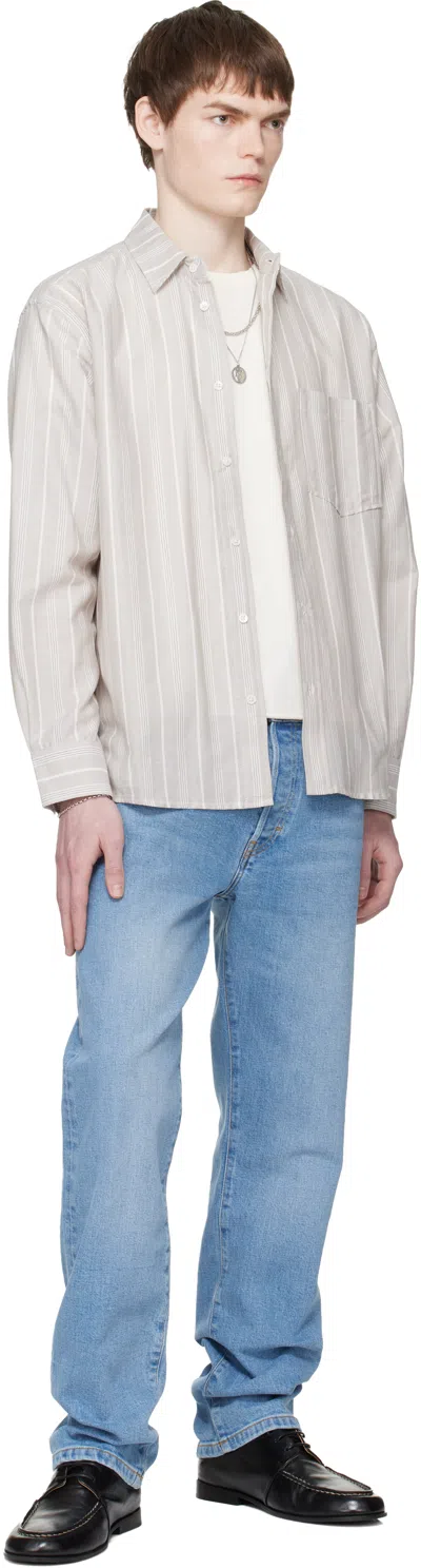 Jeanerica Taupe Byron Shirt In Brown