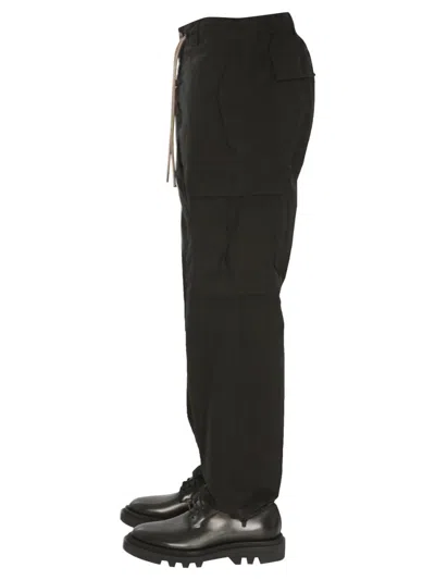 Aspesi Drawstring Trousers In Black