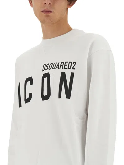 Dsquared2 "icon" Sweatshirt In White