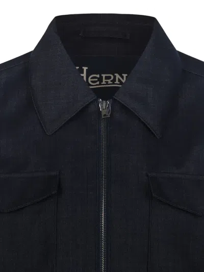 Herno Zip-up Jacket In Black