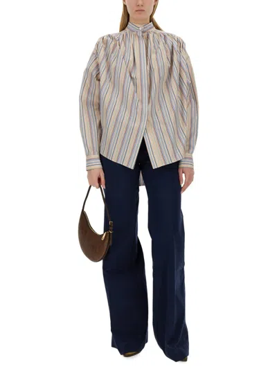 Etro Women Blouse With Stripe Pattern In Multi