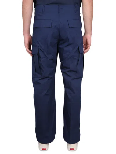 Kenzo Cargo Pants In Blue