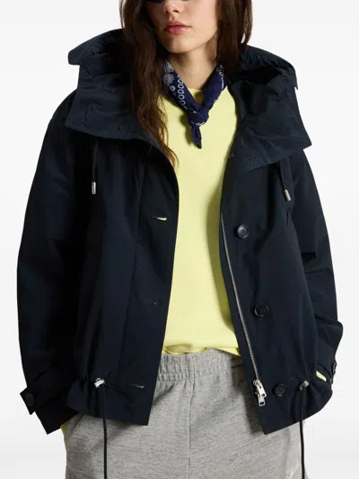 Woolrich Midnight Blue Polyester Jacket In Blue