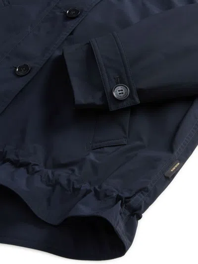 Woolrich Midnight Blue Polyester Jacket In Blue