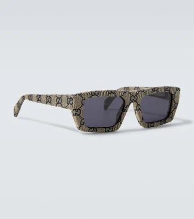 Gucci Rowcut Rectangular Sunglasses In Green